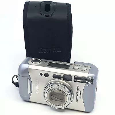 Canon Sure Shot 130u Vintage 35mm Film Point & Shoot Camera - TESTED • $129.95
