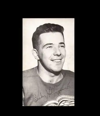 Bucky Hollingworth 1950s JD McCarthy Vintage Postcard Detroit Red Wings • $14