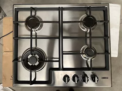 Zanussi Zgnn645x 60cm Stainless Steel 4 Burner Gas Hob - E1684 • £149