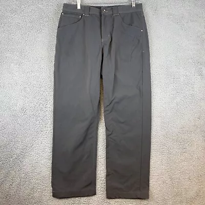 Marmot Pants Mens 32x30 Gray Nylon Stretch 5-Pocket Straight Leg Hiking Chino • $19.99