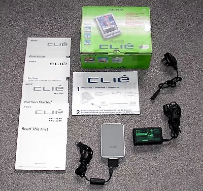 Sony Clie PEG-SJ30/E Handheld Personal Data Organizer PDA - BOXED WITH BITS  !!! • £125