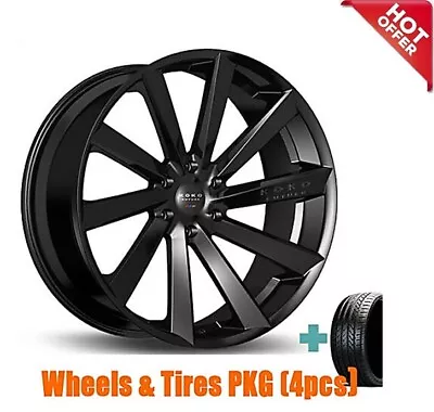 4Rims 20 Koko Kuture Kapan Black Wheels And Tires • $2598