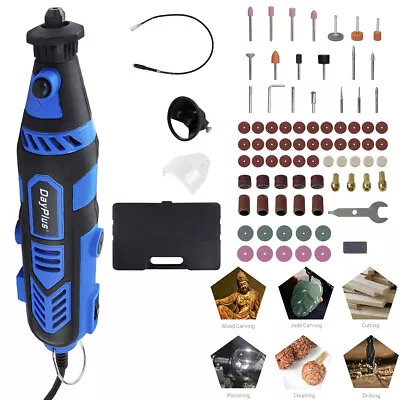 £22.70 • Buy 80pc Rotary Multi Tool 135W Set Dremel Compatible Accessory Kit Grinding + Case