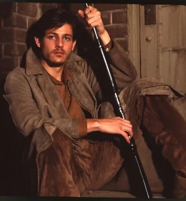 Streets Of Fire Michael Pare Holding Rifle Photo Shoot Original Transparency • $49.99