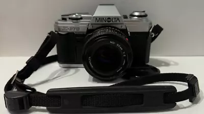 Minolta X-370 35mm Film Camera With 50mm F/2.0 Minolta MD Lens #56 • $89.95