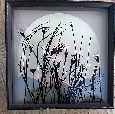 Virgil Thrasher Wild Flowers Art Glass Framed 768 • $99