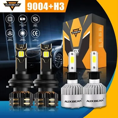 Canbus LED Headlight High-Low Beam Bulbs + Fog Light Kit White For Mercedes-Benz • $119.99