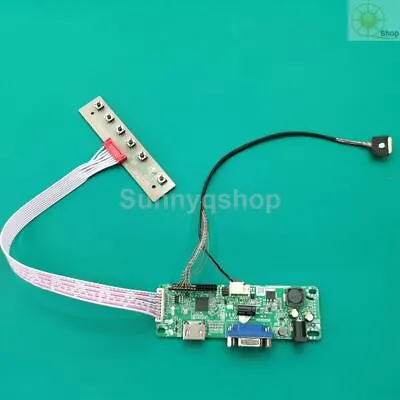 B156RW01 1600X900 HDMI VGA LCD Controller Board Kit LVDS Monitor Converter • £19.92