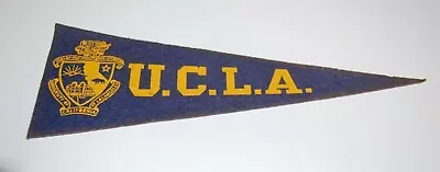 Vintage 1950s PAC-10 College Football Pennant - UCLA Bruins • $20