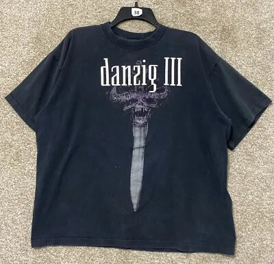 Vintage Danzig 3 T-Shirt How The Gods Kill Dirty Black Summer XL Single Stitch • $149.99