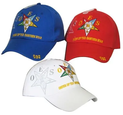 Red Order Of The Eastern Star Oes Cap Hat Mason Freemasonry • $12.88