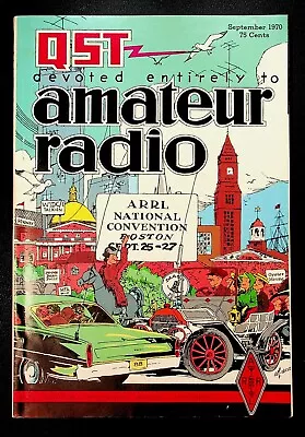 VINTAGE QST Magazine September 1970 Boston City Art Cover ARRL Amateur HAM Radio • $14.99