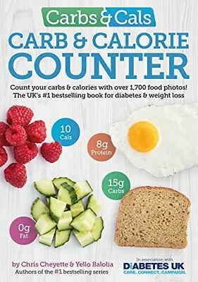 Carbs & Cals Carb & Calorie Counter: Count Your Carbs & Calories Wi • £14.35