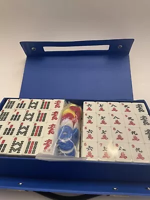 Brand NEW MAH JONG SET In Blue Carrying Case  • $40