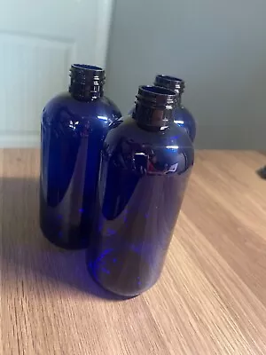 8oz Cobalt Blue Plastic Bottles/5 Dozen • $48