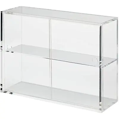 MUJI Acrylic Collection Stand Small With Sliding Door Approx. Width 25.2 Depth 8 • $53.09