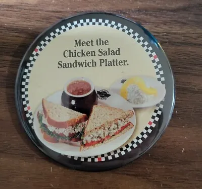 Steak N Shake Employee Pin Meet The Chicken Salad Sandwich Platter. • $5