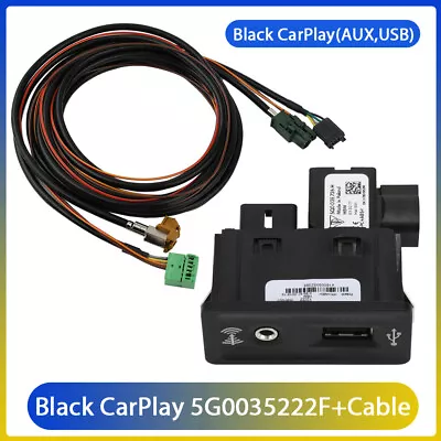 CARPLAY USB Aux Intersection Adapter Line MDI MIB Radio Navi For VW Golf 7 VII • $45.88