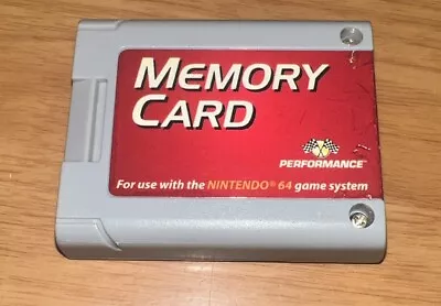 Permormance Mega Memory Card Plus 4x For Nintendo 64 N64 Tested • $13.89