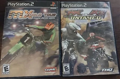 PS 2 :  MX WORLD TOUR/JAMIE  LITTLE Complete And MX Vs ATV : UNTAMED No Manual • $9.99