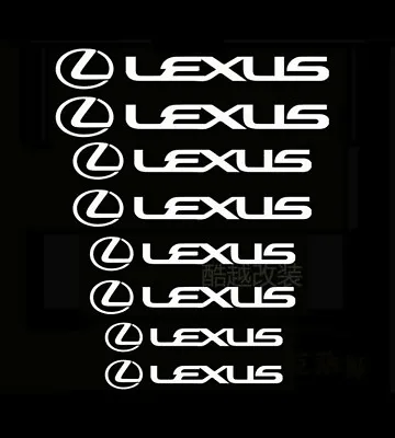 High Temp White 8pc Lexus Brake Caliper Decal Sticker Vinyl Stickers Decal GS IS • $11.50