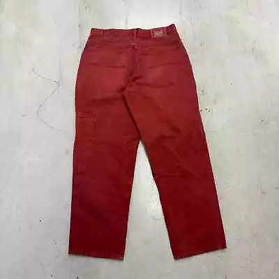 Vintage 90s Y2K Marithe Francois Girbaud Jeans Size 36 Red Faded Loose Baggy Fit • $42