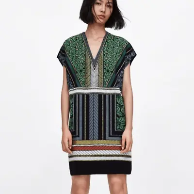 ZARA Tribal Print Tunic Dress-S • $27.99