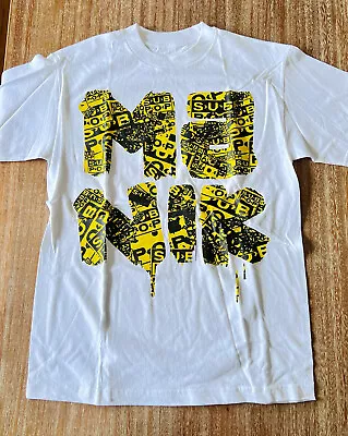 NEW Manik X SUB POP T-shirt Tee Shirt M Medium White Black Yellow Vintage RARE • $49.97