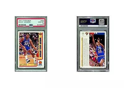 PSA 10 MAGIC JOHNSON 1991 UPPER DECK Card #464 • $12.50