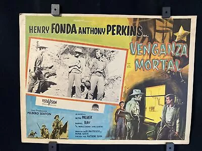 1957~The Tin Star~ HENRY FONDA~ ANTHONY PERKINS~Orig.Mexican Lobby Card • $26.97