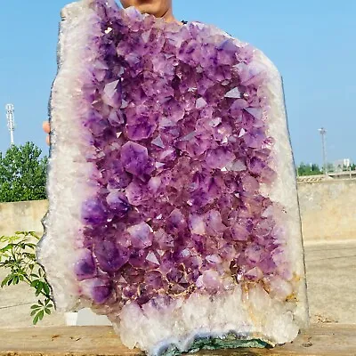 55lb Large Natural Amethyst Geode Quartz Cluster Crystal Specimen Healing • $152.50