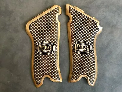 Luger P 08  Mauser Walnut Wood  Grips Set  AAA Quality • £43.79