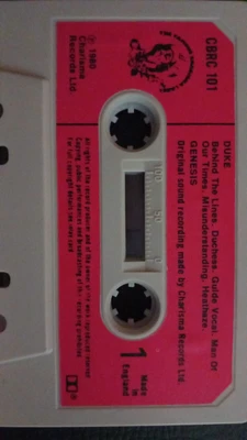 £5 • Buy CASSETTE TAPE GENESIS DUKE Red Paper Label