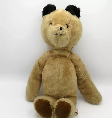 Vintage EDEN Teddy Bear Plush Brown Tan 18  Stuffed Skinny Velvet Feet • $19.95