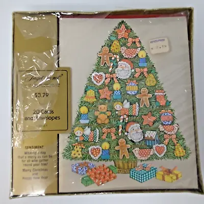 Vintage Box Set Of 20 Unused Christmas Greeting Cards 1970- 80s Mod • $23.95