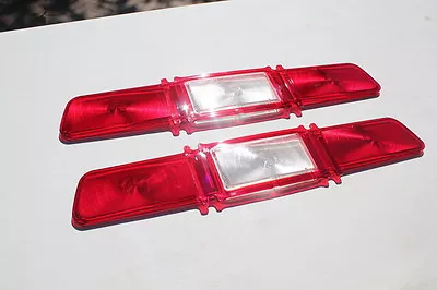 1967 Chevy Impala Rear Tail Light Lamp Lenses Right Hand Left Hand Pair Red New • $95.43