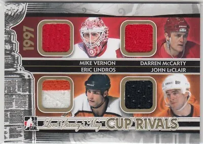 13-14 ITG Lord Stanley's Mug Cup Rivals Gold Vernon/McCarty/Lindros/LeClair /10 • $79.99