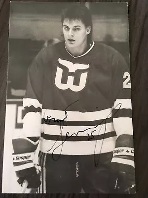 Vintage Hartford Whalers Grant Jennings Autograph Postcard • $11