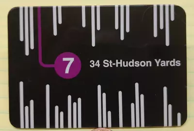 34 St-HUDSON YARDS 7 LINE MTA METROCARD HOLDER NYC Subway NY • $18