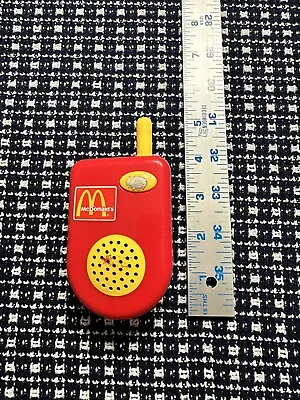 VTG FISHER PRICE PLAY FOOD McDONALDS REGISTER DRIVE THRU WALKIE-TALKIE WORKS • $24.95