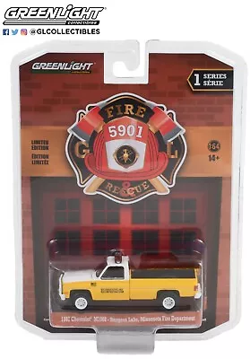 Greenlight Fire & Rescue S-1 1987 Chevy M1008 Sturgeon Lake MN Fire Dept 1/64 • $11.99