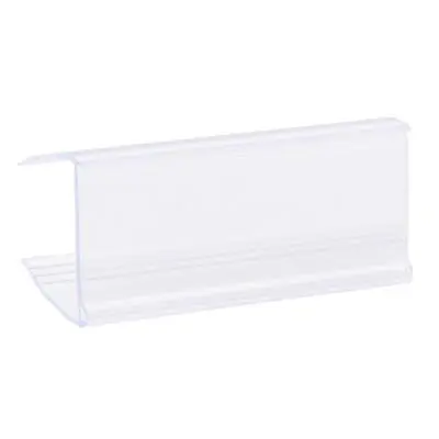 £13.29 • Buy Label Holder Clip-on Shelf 60x27mm Clear Plastic, 25pcs