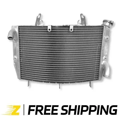 Aluminum Radiator For Yamaha YZF-R6 Raven Silver Yellow With Flames 2006-2016 • $66.88