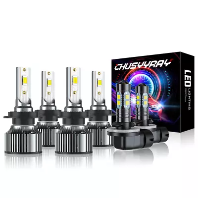 LED Headlight High Low Fog Light Bulbs Kit For 2012-2017 Hyundai Veloster 6000K • $54.99