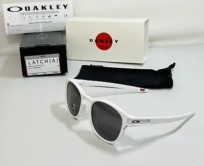 New Oakley Latch Asian Fit Sunglasses Japan Version White W Prizm Grey Lens Rare • $94.49