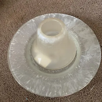 Yankee Candle Frosted Plate And Shade • £10