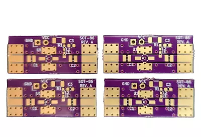 4pcs Development Evaluation PCB For RF MMIC Gain Block Amplifier SOT-86 Package • $13.95