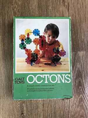 Vintage Octons Galt Toys Poly-Octons 32 Pieces STEM Toy Multicoloured Age 3+ • £7.99