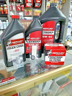 Mercury OEM Season Kit 75/90/115 HP  1.7L / Oil Filter Gear Lube And Seals.  • $92