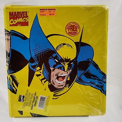 Vtg 1994 Marvel Comics Wolverine X-Men Collector's Comic Book Binder & Stickers • $599.99